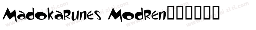 Madokarunes Modren字体转换